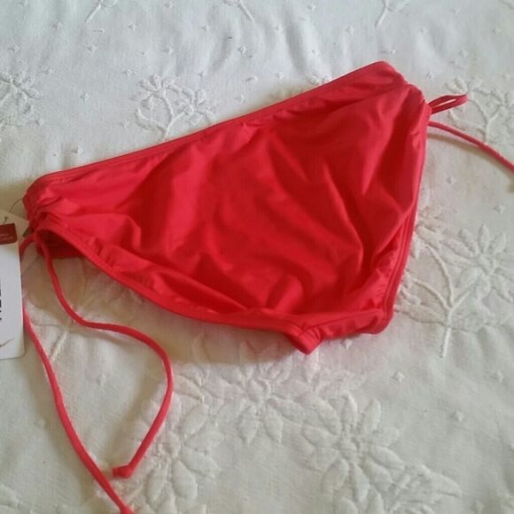 𝅺JANTZEN Tummy Control Swim Bottom Salmon Size 8 Bikini Bottom - Picture 2 of 8